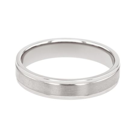 Bague mixte alliance edora or 9 carats blanc confort edoh2114775 – bagues de mariage