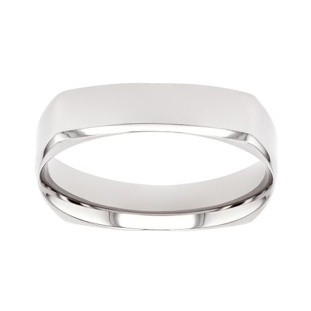Bague mixte alliance edora or 9 carats blanc confort edoh2117605 – bagues de mariage