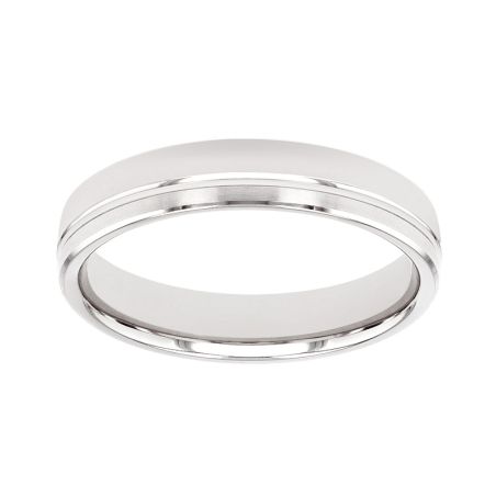 Bague mixte alliance edora or 9 carats blanc edoh2114805 – bagues de mariage