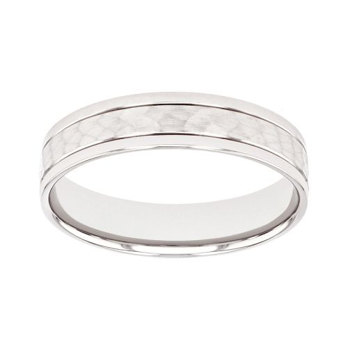 Bague mixte alliance EDORA OR 9 carats blanc EDOH2128085