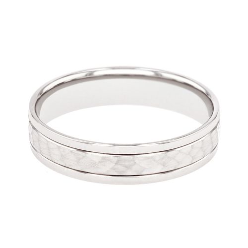 Bague mixte alliance EDORA OR 9 carats blanc EDOH2128085