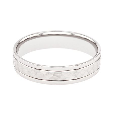 Bague mixte alliance EDORA OR 9 carats blanc EDOH2128085