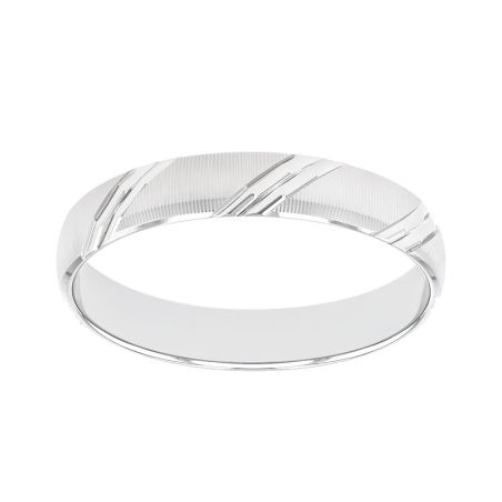 Bague mixte alliance edora or 9 carats gris edoh2012915 – bagues de mariage