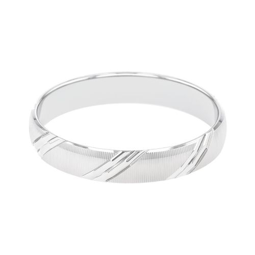 Bague mixte alliance EDORA OR 9 carats gris EDOH2012915