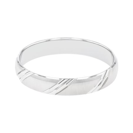 Bague mixte alliance EDORA OR 9 carats gris EDOH2012915