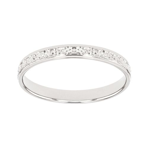 Bague mixte alliance EDORA OR 9 carats gris EDOH2017935