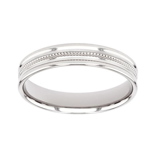 Bague mixte alliance EDORA OR 9 carats gris EDOH2126005