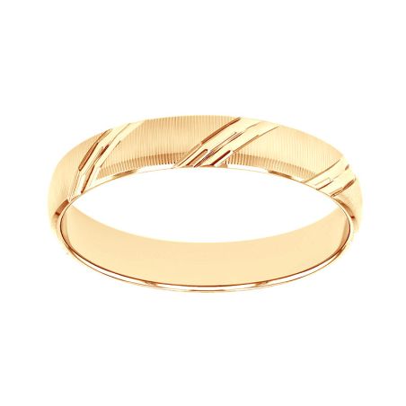 Bague mixte alliance edora or 9 carats jaune edoh2012900 – bagues de mariage
