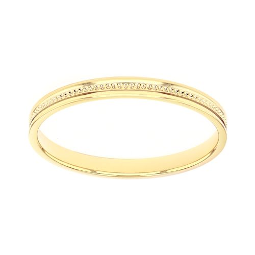 Bague mixte alliance EDORA OR 9 carats jaune EDOH2021310