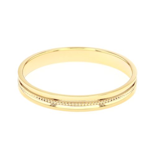 Bague mixte alliance EDORA OR 9 carats jaune EDOH2021320