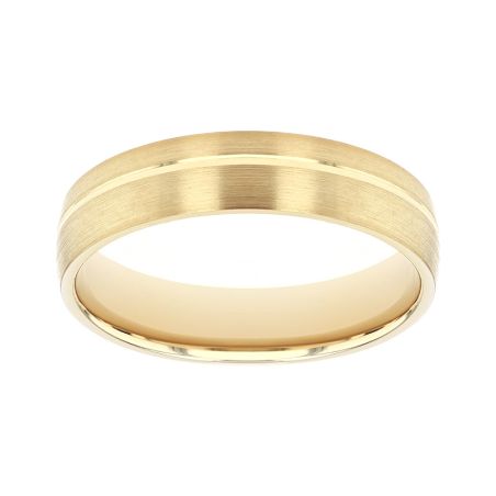Bague mixte alliance edora or 9 carats jaune edoh2114810 – bagues de mariage