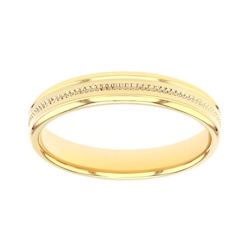 Bague mixte alliance EDORA OR 9 carats jaune EDOH2125990