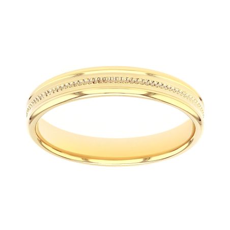 Bague mixte alliance edora or 9 carats jaune edoh2125990 – bagues de mariage