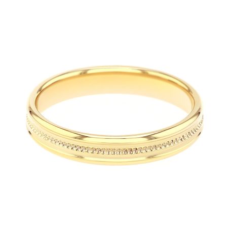 Bague mixte alliance edora or 9 carats jaune edoh2125990 – bagues de mariage