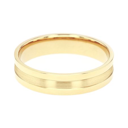 Bague mixte alliance EDORA OR 9 carats jaune EDOH2127190