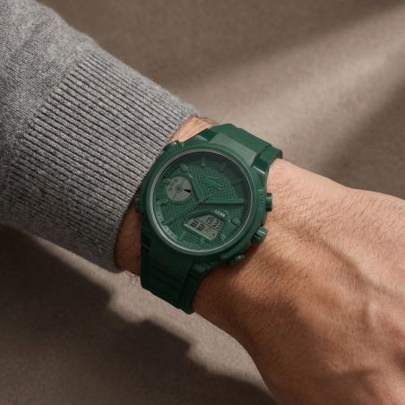 Montre homme digitale LACOSTE LC33 silicone vert 2011449