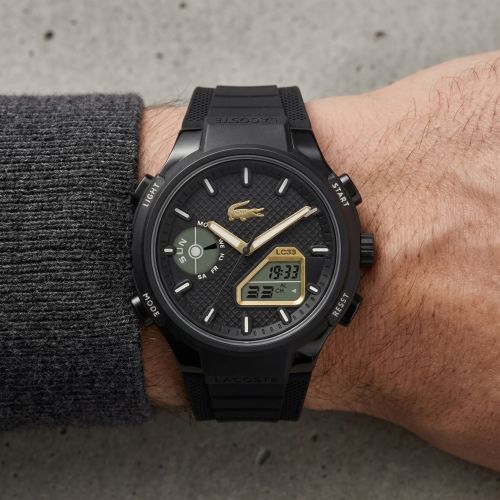 Montre homme digitale LACOSTE LC33 silicone noir 2011435