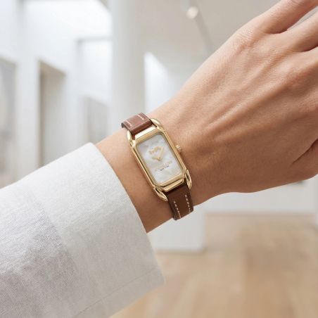 Montre Femme Coach Cadie cuir marron 14504028