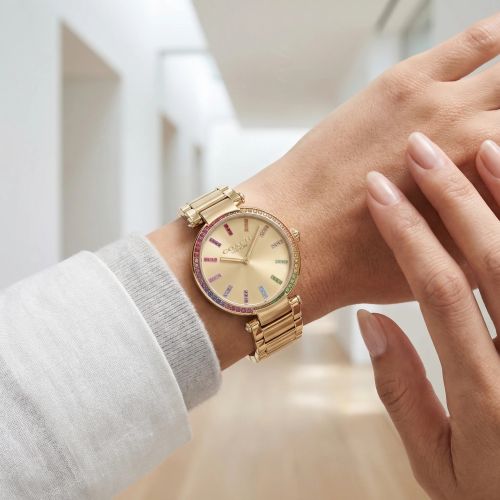 Montre Femme Coach Cary acier doré 14504271