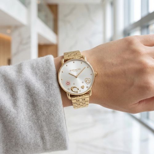 Montre Femme Coach Elliot acier doré 14504349