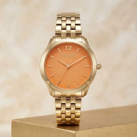 Montre femme olivia burton starlight acier doré 24000158 – analogiques