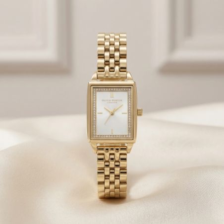 Montre femme olivia burton townhouse acier doré 24000013 – analogiques
