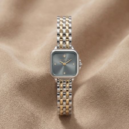 Montre femme olivia burton mini grosvenor acier bicolore 24000258 – analogiques