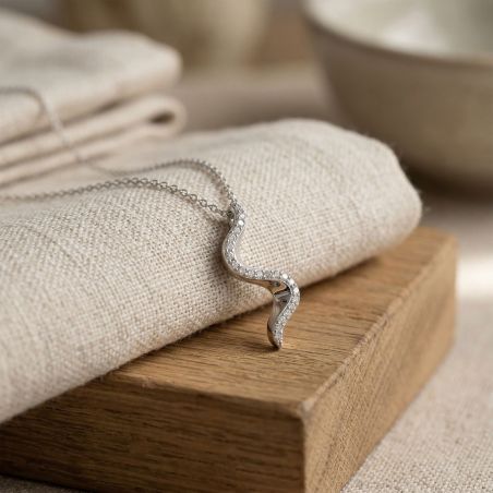 Collier femme edora argent 925/1000 vague et oxydes 70700921 – colliers femme