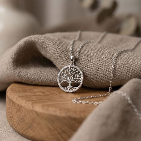 Collier femme edora argent 925/1000 arbre de vie et oxydes 70700851 – colliers femme