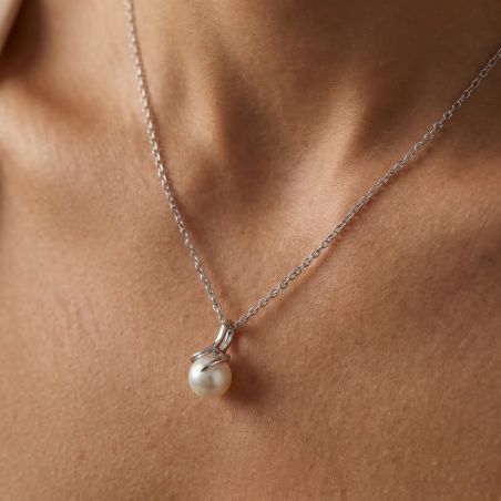 Collier Femme EDORA ARGENT 925/1000 et Perle d'eau douce EDO70700616