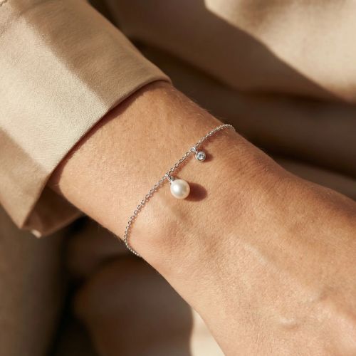 Bracelet Femme EDORA ARGENT 925/1000 et Perle