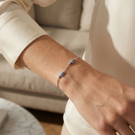 Bracelet Femme EDORA ARGENT 925/1000 et spinelles 