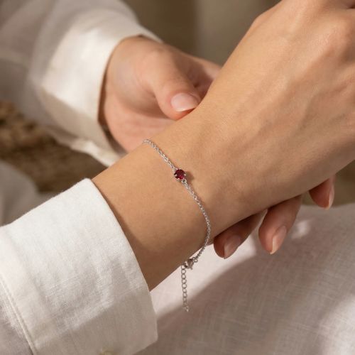 Bracelet Femme EDORA ARGENT 925/1000 et spinelle