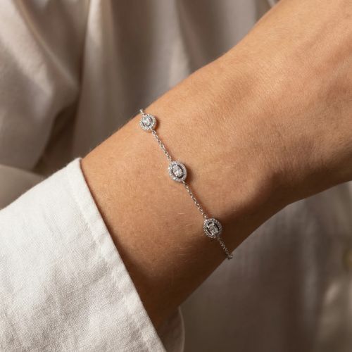 Bracelet Femme EDORA ARGENT 925/1000 et Oxydes