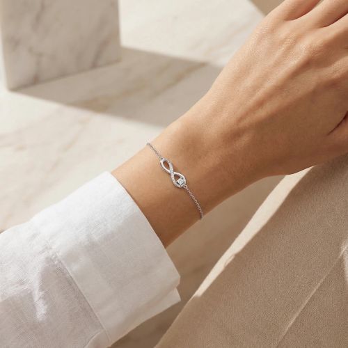 Bracelet Femme Infini EDORA ARGENT 925/1000 et Oxydes EDO70300317
