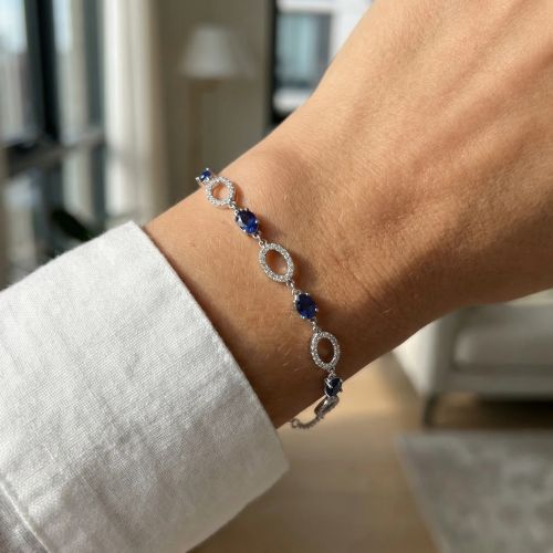 Bracelet Femme EDORA ARGENT 925/1000 et Spinelles EDO70300311