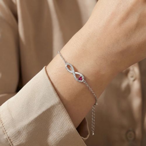 Bracelet Femme Infini EDORA ARGENT 925/1000 et Oxydes EDO70300318