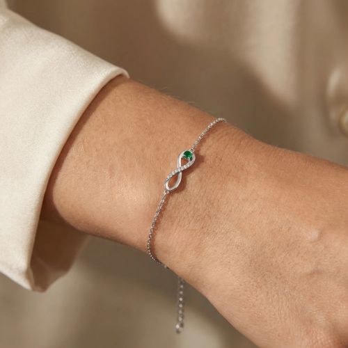 Bracelet Femme Infini EDORA ARGENT 925/1000 et Oxydes EDO70300319