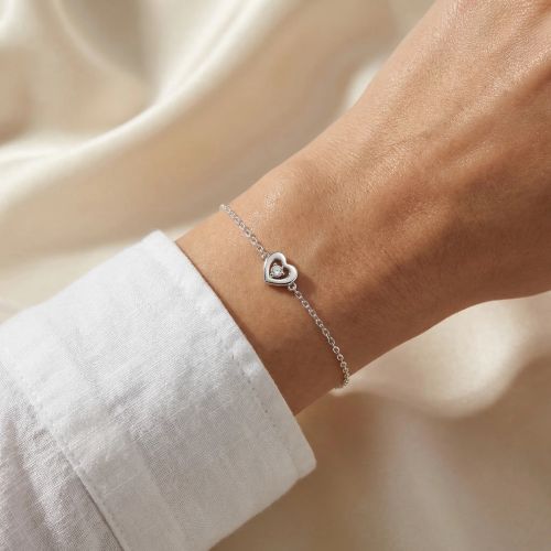 Bracelet Femme Coeur EDORA ARGENT 925/1000 et Oxydes EDO70300337