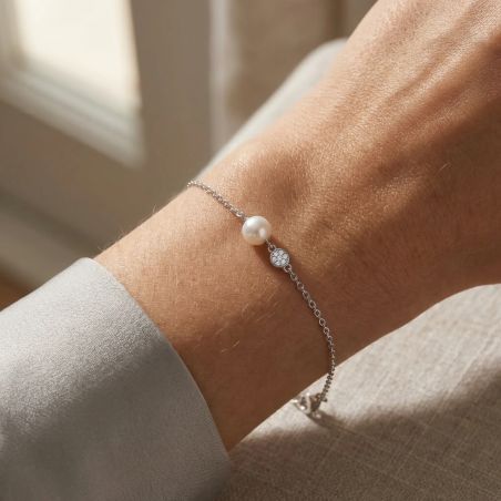 Bracelet Femme EDORA ARGENT 925/1000 et Perle d'eau douce 70300381