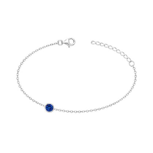 Bracelet femme EDORA argent et oxyde bleu saphir EDO70300372