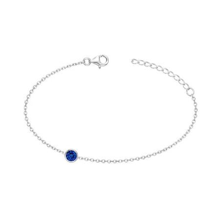 Bracelet femme edora argent et oxyde bleu saphir edo70300372 – bracelet argent femme