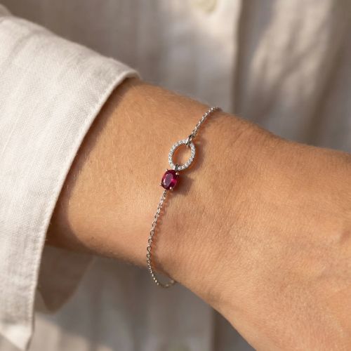 bracelet femme EDORA argent et oxydes EDO70300221