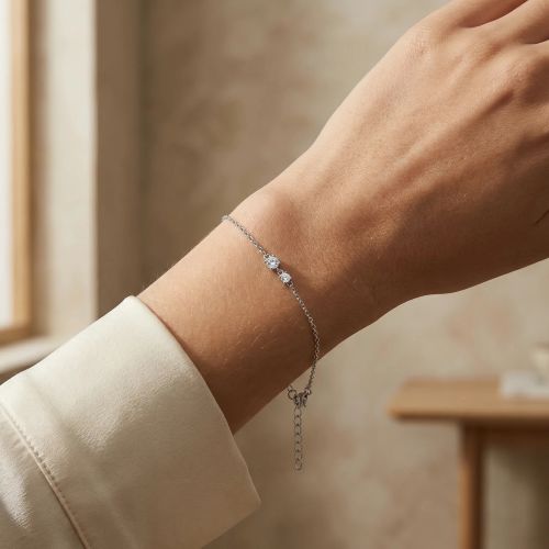 bracelet femme EDORA argent et oxydes EDO70300287