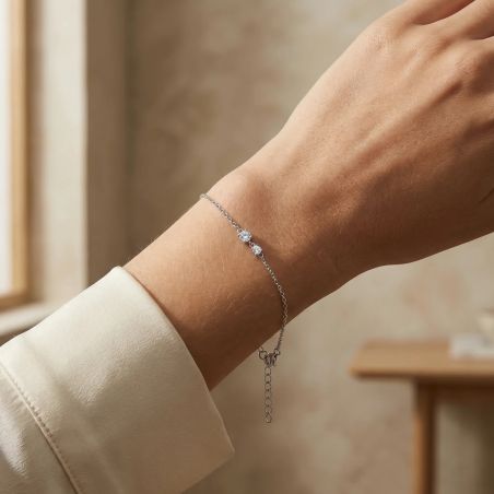 bracelet femme EDORA argent et oxydes EDO70300287