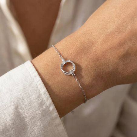 bracelet femme EDORA argent et oxydes EDO70300292