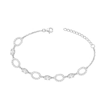Bracelet femme edora argent et oxydes edo70300308 – bracelet argent femme