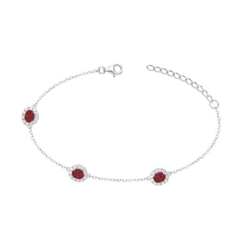 bracelet femme EDORA argent et oxydes EDO70300315