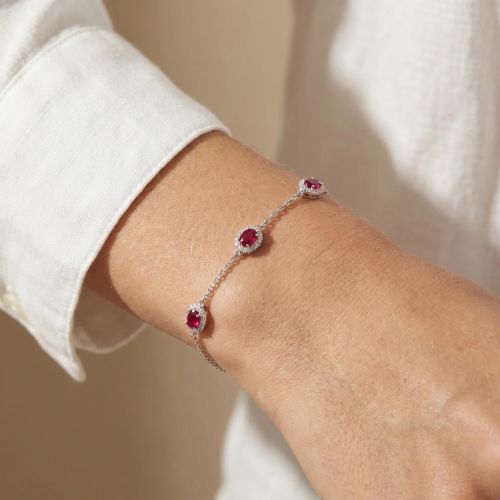 bracelet femme EDORA argent et oxydes EDO70300315