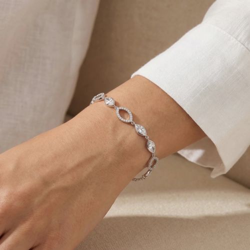 bracelet femme EDORA argent et oxydes EDO70300369